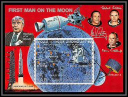 Nord Yemen YAR - 3504/ Bloc N° 109 Moon Exploration Apollo 11 Moon Landing Espace (space) ** MNH 1969 Cote 15 - Yemen
