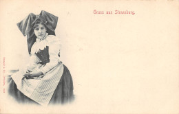 67-FOLKLORE D ALSACE-COSTUMES-N°432-G/0083 - Autres & Non Classés