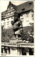 Photo CPA Weikersheim In Tauberfranken Württemberg, Schlosspark, Statue - Other & Unclassified