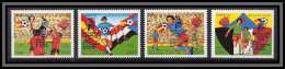 South Yemen PDR 6014 N°294/297 Football Overprint Winners World Cup 1982 Espana Soccer MNH Italy Germany France Poland - 1982 – Espagne