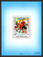South Yemen PDR 6008 BF N°18 Ice Hockey Sarajavo 1984 ** MNH Jeux Olympiques (olympic Games) 91x121 Mm Cote12 Euros - Yemen