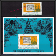 South Yemen PDR 6005a Bloc A 22 + 244 Rowland Hill Overprint Jeux Olympiques Olympic Games 1984 Angeles ** MNH Cote 100 - Jemen