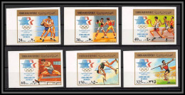 Nord Yemen YAR - 4423/ N°1807/1812 B Jeux Olympiques (olympic Games) Los Angeles 1984 Cote 100 ** MNH Non Dentelé Imperf - Jemen