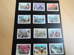 Série De 12 Timbres Autoadhésifs Oblitérés France N°566 à 577, Année 2011 - Used Stamps