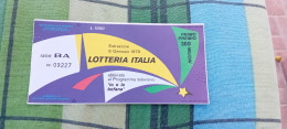 BIGLIETTO LOTTERIA ITALIA 1979 - Biglietti Della Lotteria