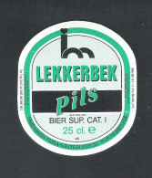 BROUWERIJ  HUIS MARIA PVBA - RUISELEDE - LEKKERBEK PILS   -  1 BIERETIKET  (BE 539) - Beer