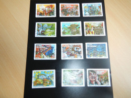 Série De 12 Timbres Autoadhésifs Oblitérés France N°578 à 589, Année 2011 - Used Stamps
