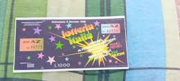 BIGLIETTO LOTTERIA ITALIA 1980 - Lottery Tickets