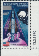 DAHOMEY 1970  -   SPACE. OVERPRINTED: "APOLLO XIII SOLIDARITE SPATIALE INTERNATIONALE".   CORNER STAMP WITH DATE - Bénin – Dahomey (1960-...)
