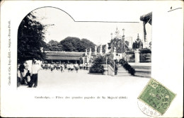 Passepartout CPA Kambodscha, Fetes Des Grandes Pagodes De Sa Majeste En 1903 - Chine