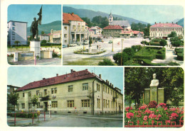 HNUSTA LIKIER, MULTIPLE VIEWS, ARCHITECTURE, HOTEL, STATUE, CARS, PARK, TOWER, SLOVAKIA, POSTCARD - Slovacchia