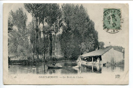 CPA Voyagé 1921 * CHATEAUROUX Les Bord De L'Indre * Lavoir & Animée Femme En Barque Homme Dans L'eau - Chateauroux