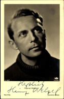 CPA Schauspieler Heinz Welzel, Portrait, Autogramm - Attori