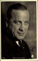 CPA Schauspieler Karl Ludwig Diehl, Portrait, Ross Verlag A 2680/1, Autogramm - Autres & Non Classés