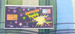 BIGLIETTO LOTTERIA ITALIA 1980 - Biglietti Della Lotteria