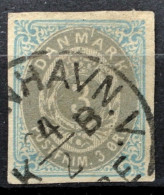 DENEMARK 1875 " ZIFFERN IN RAHMEN " Michelnr 22 IYD Ungezahnd Sehr Schon Gestempelt € ???? - Usati