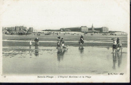 CPA 62. Ed. B.F. Paris -   Berck-Plage  - L'Hôpital Maritime Et La Plage. B/TB. - Berck