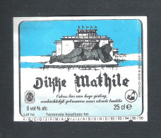 BROUWERIJ STRUBBE - ICHTEGEM - DIKKE MATHILE - 25 CL  BIERETIKET  (BE 554) - Bière