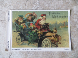 CPM SANTA CLAUS VOITURE ENFANTS JOUETS - FRÖLICHE WEIHNACHTEN - Couverture De Carnet Artcolor 16 Cm/11 Cm - Santa Claus