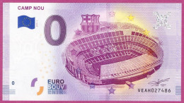 0-Euro VEAH 01 2019 !!! CAMP NOU - FC BARCELONA BILLETE SOUVENIR - Privéproeven