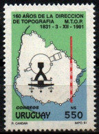 1991 Uruguay Topographical Society Type Of 1981 #1407 ** MNH - Uruguay