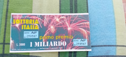 BIGLIETTO LOTTERIA ITALIA 1986 - Biglietti Della Lotteria