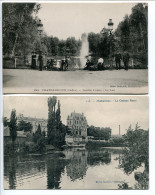LOT 2 CPA * CHATEAUROUX Jardin Public Le Lac (bien Animée Groupe D'enfants Jet D'eau) & Le Château Raoul - Chateauroux
