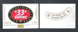 BIERETIKET -  "33" EXPORT  - 25 CL (BE 562) - Bier