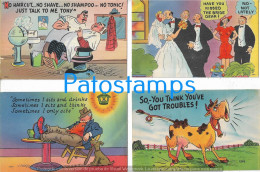 229807 ART ARTE HUMOR MULTI VIEW 6 SIX POSTAL POSTCARD - Non Classés