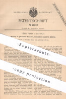 Original Patent - Henri Pieper , Lüttich , 1888 , Galvanische Elemente , Sekundäre Batterie | Batterien - Historische Dokumente