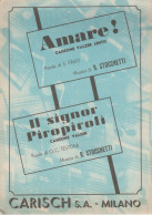 Italia - R. Stocchetti - Amare - Il Signor Piropiroli - Valzer - Partiture - Partitions Musicales Anciennes