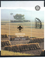 1997 Rotary Scouts Pacific 97 Great Britain - United Kingdom - Scotland Bernera Islands SS Black Overprint - Rotary, Lions Club