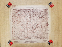 Grande Carta Topografica Barrafranca Sicilia Lucido I.G.M. 1969 Scala 1:25.000 - Mapas Geográficas