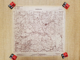 Grande Carta Topografica Raddusa Sicilia Lucido I.G.M. 1969 Scala 1:25.000 - Mapas Geográficas