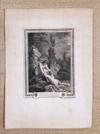 Salvataggio Di Jean Jacques Francois Le Barbier Acquaforte Autentica Di Fine 700 - Estampes & Gravures
