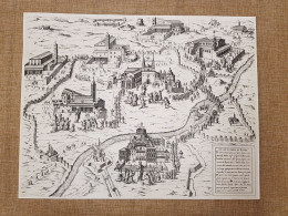 Roma Le Sette Chiese Di Etienne Dupérac Editore Lafreri Anno 1575 Ristampa - Sonstige & Ohne Zuordnung