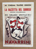 Manifesto Grandi Spettacoli Navarrini Ristampa Di Storica Locandina Cm 35x50 - Sonstige & Ohne Zuordnung