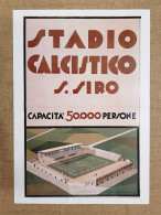 Manifesto Stadio Calcistico San Siro Milano Ristampa Storica Locandina Cm 35x50 - Sonstige & Ohne Zuordnung