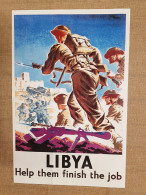 Manifesto Di Propaganda U.K. WW2 Libya Help Ristampa Di Storica Locandina 35x50 - Autres & Non Classés