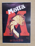 Manifesto Panettone Motta Severo Pozzati Sepo Ristampa Storica Locandina 35x50 - Other & Unclassified