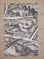 Roma Vigne E Giardini Frammento Della Pianta Di Roma Maupin Maggi 1599 Ristampa - Geographical Maps