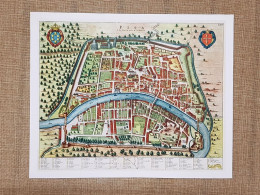 Pianta Della Città Di Pisa Civitatem Admirandorum Italiae G. Blaev 1663 Ristampa - Geographical Maps