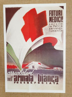 Manifesto Di Propaganda Fascista C.R.I. Medici Ristampa Storica Locandina 35x50 - Other & Unclassified