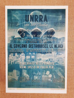 Manifesto U.N.R.R.A. La Ricostruzione Ristampa Di Storica Locandina Cm 35x50 - Other & Unclassified