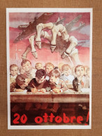 Manifesto Propaganda Fascista Strage Di Gorla Ristampa Storica Locandina 35x50 - Autres & Non Classés