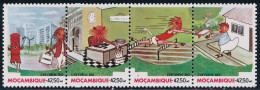 Mozambique - 1990 - Comics -  Kurika / Post Mascot At Work - MNH - Mosambik