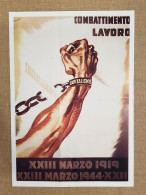 Manifesto Di Propaganda Fascista Capitalismo Ristampa Storica Locandina Cm 35x50 - Sonstige & Ohne Zuordnung