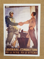 Manifesto Di Propaganda Fascista WW2 Vittoria Ristampa Storica Locandina 35x50 - Andere & Zonder Classificatie