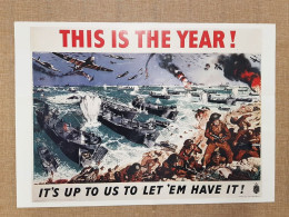 Manifesto Di Propaganda U.K. WW2 Normandia Ristampa Di Storica Locandina 35x50 - Sonstige & Ohne Zuordnung