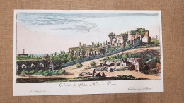 Roma Le Rovine Disegno E Incisione Di Israel Silvestre Del Sec. XVII Ristampa - Autres & Non Classés